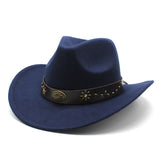 Load image into Gallery viewer, Army Green Western Cowboy Hat Tibetan Traveling Men's Tibetan Style Topper Hat Felt Hat Ethnic Style Traveling Women's Horse Riding Hat