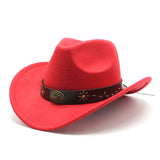 Load image into Gallery viewer, Army Green Western Cowboy Hat Tibetan Traveling Men's Tibetan Style Topper Hat Felt Hat Ethnic Style Traveling Women's Horse Riding Hat