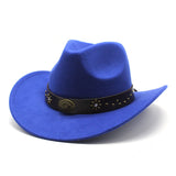 Load image into Gallery viewer, Army Green Western Cowboy Hat Tibetan Traveling Men's Tibetan Style Topper Hat Felt Hat Ethnic Style Traveling Women's Horse Riding Hat
