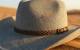 Load image into Gallery viewer, French Elegant Hats | Minimalist Solid Grey Western Cowboy Wide Brim Desert Sun Protection Hat