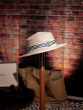 Load image into Gallery viewer, Summer new French retro flat top top hat elegant big brim seaside travel breathable sun hat versatile and comfortable