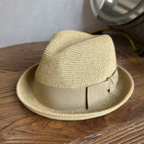 Load image into Gallery viewer, 2025 summer new French retro top hat men's concave shape curled top hat sunshade sunscreen beach hat travel trend