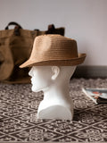 Load image into Gallery viewer, Summer new Panama straw hat pastoral men's and women's casual versatile breathable sun hat travel photo