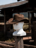 Load image into Gallery viewer, 2026 new retro suede western cowboy hat men's and women's Tibetan curling top hat wide brim ethnic style decoration