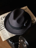 Load image into Gallery viewer, Vintage jazz top hat feather fedora fedora