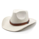 Load image into Gallery viewer, European and American retro autumn and winter new suede denim hat belt decoration classic fashion Panama jazz top hat