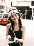 Load image into Gallery viewer, Straw fisherman's hat children's 2026 new hollowed-out travel vacation sunscreen visor