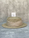 Load image into Gallery viewer, French vacation straw hat women's salty straw woven concave top top hat summer sun protection visor retro versatile casual beach hat