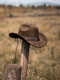 Load image into Gallery viewer, 2026 new retro suede western cowboy hat men's and women's Tibetan curling top hat wide brim ethnic style decoration