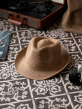 Load image into Gallery viewer, Summer new Panama straw hat pastoral men's and women's casual versatile breathable sun hat travel photo