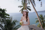 Load image into Gallery viewer, French vacation straw hat women's salty straw woven concave top top hat summer sun protection visor retro versatile casual beach hat