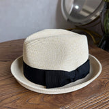 Load image into Gallery viewer, 2025 summer new French retro top hat men's concave shape curled top hat sunshade sunscreen beach hat travel trend