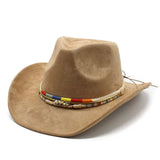Load image into Gallery viewer, Minority style suede upturned brim retro top hat men and women couple outdoor travel hat jazz hat