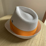 Load image into Gallery viewer, Niche straw hat grass green jazz hat British sunshade travel holiday fashion top hat trendy hat small head circumference sun protection hat