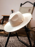 Load image into Gallery viewer, Autumn and winter men's suede top hat, big-brimmed felt hat, retro simple jazz hat, versatile gentleman's wide-brimmed hat
