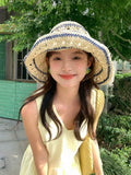 Load image into Gallery viewer, Straw sunshade fisherman hat children 2026 new summer seaside vacation sunscreen straw hat