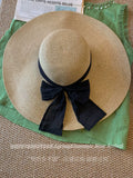 Load image into Gallery viewer, "Fine grass weaving" oversized brim straw hat beach seaside vacation UV protection sun hat summer