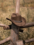 Load image into Gallery viewer, 2026 new retro suede western cowboy hat men's and women's Tibetan curling top hat wide brim ethnic style decoration