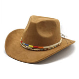 Load image into Gallery viewer, Minority style suede upturned brim retro top hat men and women couple outdoor travel hat jazz hat