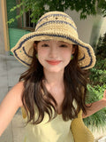 Load image into Gallery viewer, Straw sunshade fisherman hat children 2026 new summer seaside vacation sunscreen straw hat