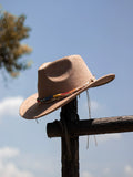 Load image into Gallery viewer, Minority style suede upturned brim retro top hat men and women couple outdoor travel hat jazz hat