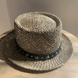 Load image into Gallery viewer, Salt grass ethnic wind curling hat, sun hat, sun protection, foreign style, fashionable summer small hat, breathable, unisex travel