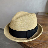 Load image into Gallery viewer, 2025 summer new French retro top hat men's concave shape curled top hat sunshade sunscreen beach hat travel trend