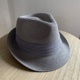 Load image into Gallery viewer, Niche straw hat grass green jazz hat British sunshade travel holiday fashion top hat trendy hat small head circumference sun protection hat