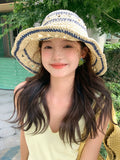 Load image into Gallery viewer, Straw sunshade fisherman hat children 2026 new summer seaside vacation sunscreen straw hat