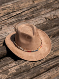 Load image into Gallery viewer, Minority style suede upturned brim retro top hat men and women couple outdoor travel hat jazz hat