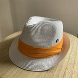 Load image into Gallery viewer, Niche straw hat grass green jazz hat British sunshade travel holiday fashion top hat trendy hat small head circumference sun protection hat