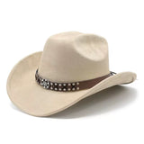 Load image into Gallery viewer, 2026 new retro suede western cowboy hat men's and women's Tibetan curling top hat wide brim ethnic style decoration