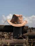 Load image into Gallery viewer, Minority style suede upturned brim retro top hat men and women couple outdoor travel hat jazz hat