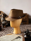 Load image into Gallery viewer, Panama British Jazz Hat Spring Summer Straw Hat Fashion Top Hat Men's and Women's Anti-sun Shade Retro Top Hat