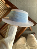 Load image into Gallery viewer, "Upgraded version" French flat-top sunscreen straw hat women's seaside vacation sunshade top hat elegant Hepburn summer