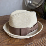 Load image into Gallery viewer, 2025 summer new French retro top hat men's concave shape curled top hat sunshade sunscreen beach hat travel trend