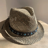 Load image into Gallery viewer, Salt grass ethnic wind curling hat, sun hat, sun protection, foreign style, fashionable summer small hat, breathable, unisex travel