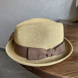 Load image into Gallery viewer, 2025 summer new French retro top hat men's concave shape curled top hat sunshade sunscreen beach hat travel trend