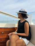 Load image into Gallery viewer, Summer ins Internet celebrity vacation beach travel wide brim straw hat hollow white elegant top hat sunshade sunscreen hat