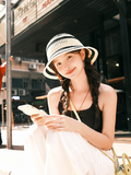 Load image into Gallery viewer, Straw fisherman's hat children's 2026 new hollowed-out travel vacation sunscreen visor