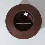Load image into Gallery viewer, French polka dot flat top straw hat women's summer seaside vacation flat edge top hat sunshade straw sun protection hat foreign style