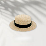 Load image into Gallery viewer, Flat-top Panama straw hat Quan Zhilong same high-quality hand-woven summer wheat straw straw straw hat